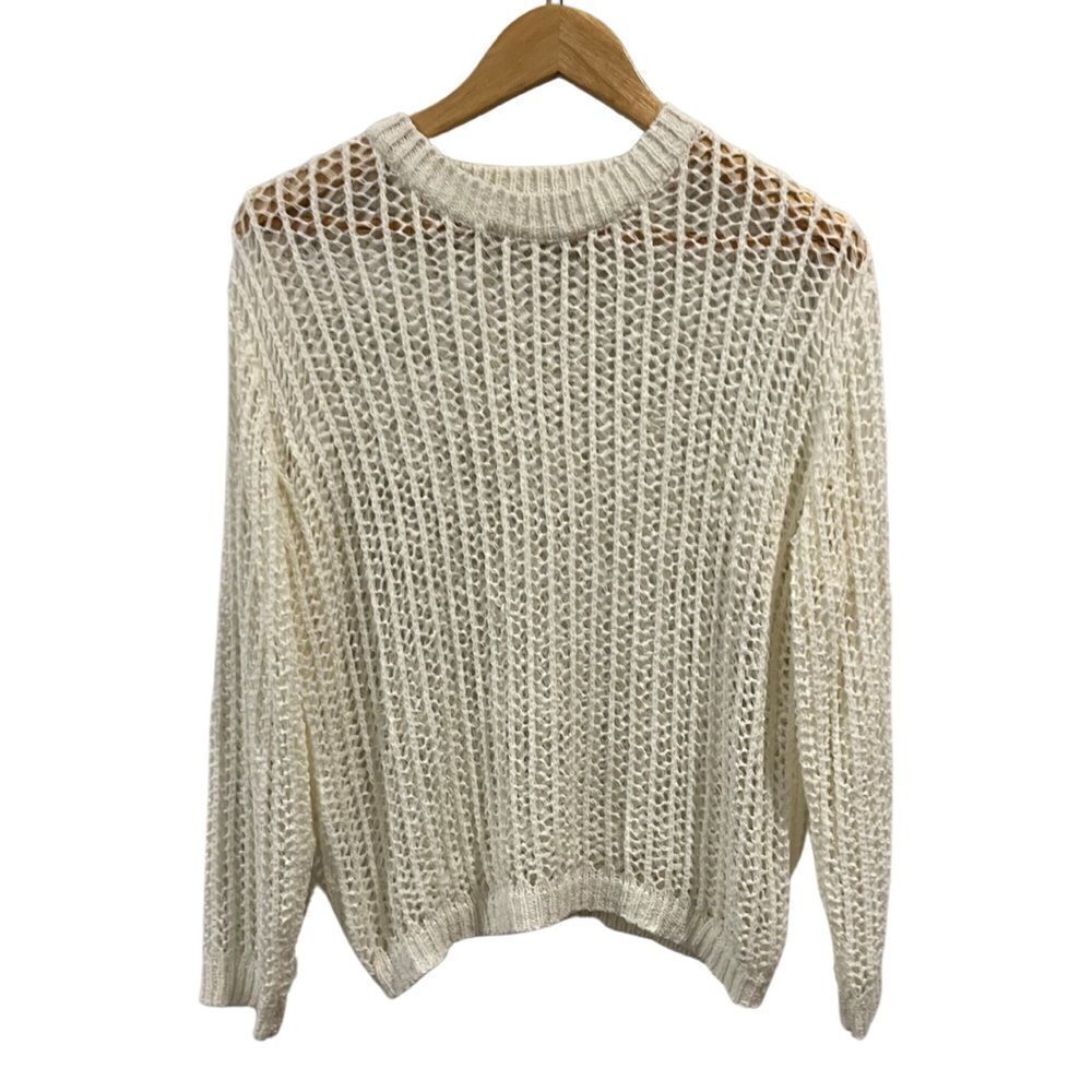 Dreamers Open knit Crew neck Sweater Size M/L